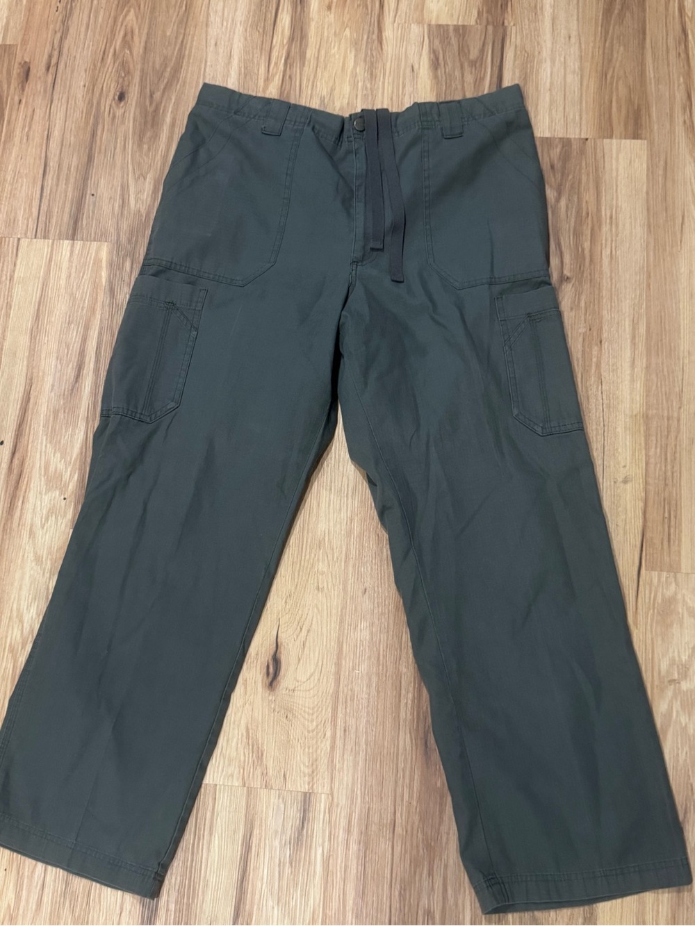Womens Carhartt Vintage Drawstring Cargo Pants - Grey